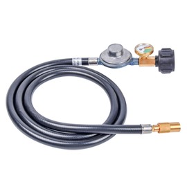 GasSaf 5FT Propane Regulator with Hose, Griddles Regulator and Gauge Suitable for Blackstone 17”/22” Tabletop Griddle, Pit BOSS 2 Burner Gas Griddles