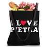 I Love Pietra Matching Girlfriend & Boyfriend Pietra Name Tote