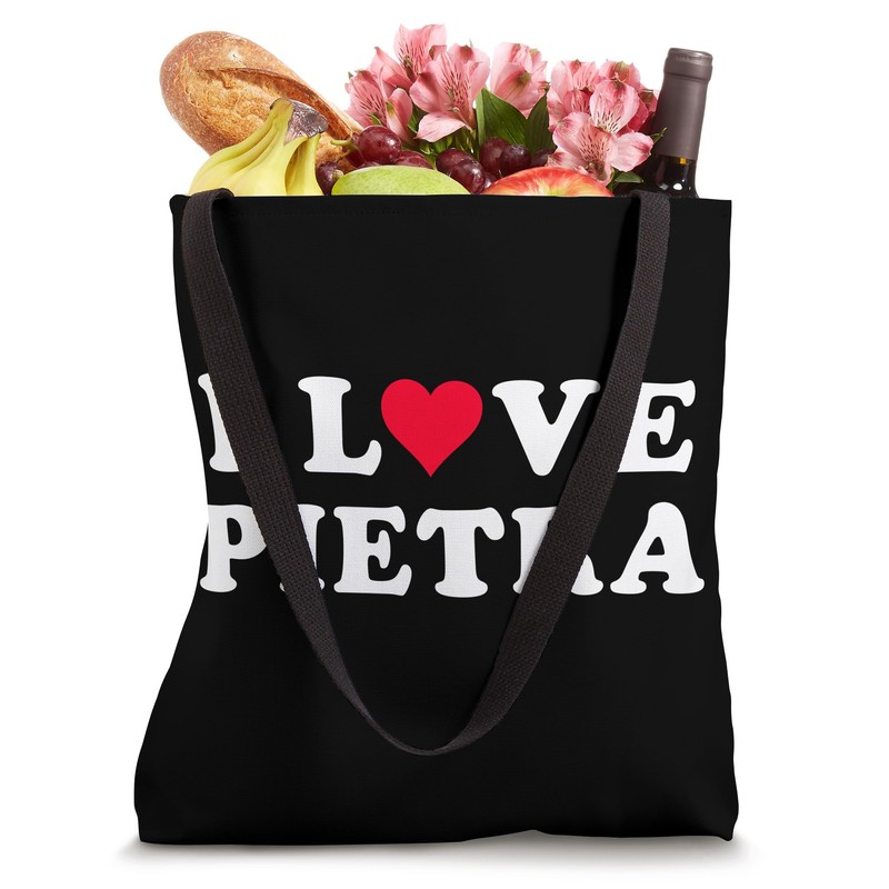 I Love Pietra Matching Girlfriend & Boyfriend Pietra Name Tote