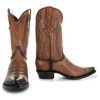 Soto Boots Mens Burnished Snip Toe Cowboy Boots H50030 (7.5)