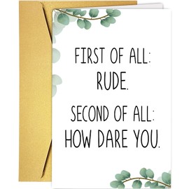 Supoeguk Funny Leaving Card for Coworker, Sarcastic Retirement Card for Him Her, Rude Going Away Card for Men Women, New Job Card