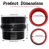High Performance Straight Silicone Hump Coupler Reducer ID 4 to