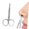 PartyKindom Stainless Steel Eyebrow and Nose Hair Scissors Set 2-Piece