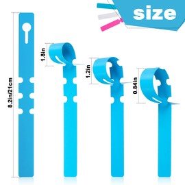 Plant Labels - 150 PCS 8.2 Inch Plastic Tree Tags Adjustable Waterproof Wrap Around Hanging Labels Reusable Plant Tags with Writing Surface Durable Garden Labels for Plants Flower Home Office Labeling