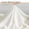 Natural Linen Curtains 84 Inch Length 2 Panels Cream White