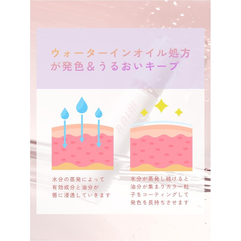 INTO U Glow Lip Tint, Highly Moisturizing, Highly Coloring, Moisturizing