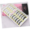 LALAFINA 20pairs Handmade Natural Curly Fake Eyelashes Upper Lower Mixed