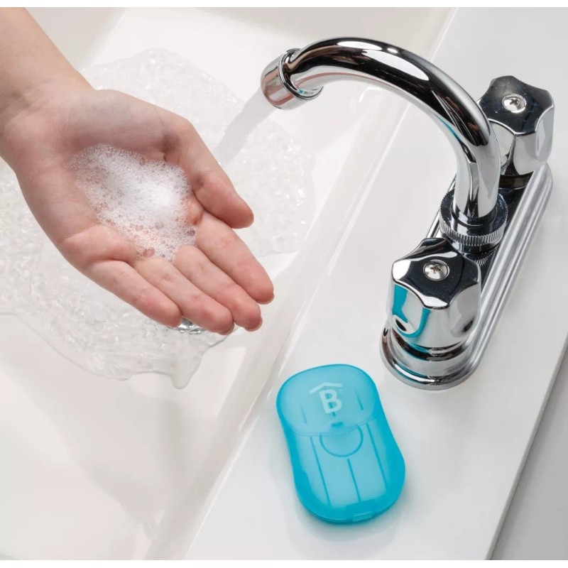 Betterware Jabón De Viaje Láminas Papel Manos Estuche Portátil Bolsillo