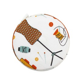 Soft Retractable Measuring Tape for Body Measurements Length Chest Waist, Cotton Colourful Flower Pattern Sewing Tape with Fractions, 150cm/60inch Measure Ruler