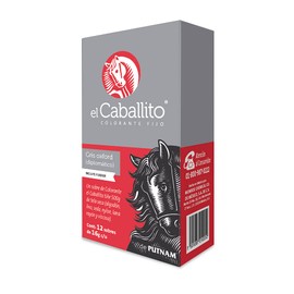 el Caballito, el único Colorante en Polvo para ropa color Gris oxford ¡Revive y cambia el color de tu prenda favorita! Cajilla con 12 sobres de 16g c/u