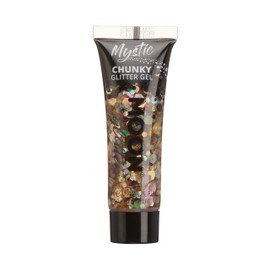 Mystic Chunky Face & Body Glitter Gel by Moon Glitter - Chardonnay - Cosmetic Festival Glitter Face Paint for Face, Body, Hair, Nails - 12ml