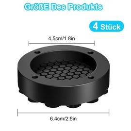 Cfcyhla Vibration Damper Washing Machine, Pack of 4 Washing Machines, Base Frame, Non-Slip Mat, Washing Machine Feet Mat for Fridge