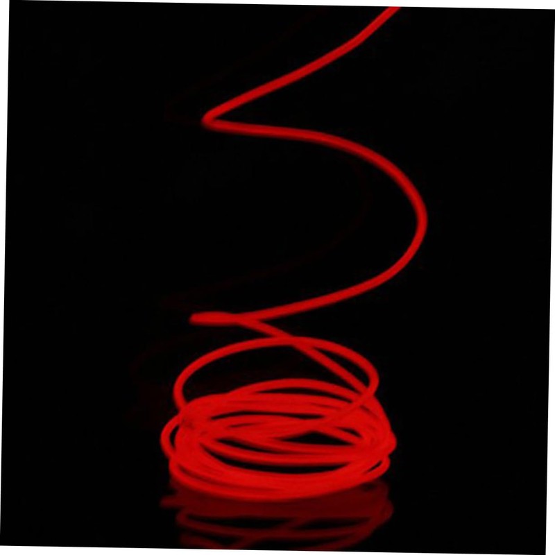 iplusmile 2pcs Red Led El Wire Light Strip for Car