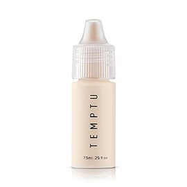 Temptu S/B Base líquida: Base de silicona natural para aplicar con aerógrafo, esponja o cepillo para polvo. Cosmético facial de larga duración con cob