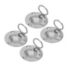 4Pcs M5 Flush Ring Pull Round Wear Proof Stainless Steel