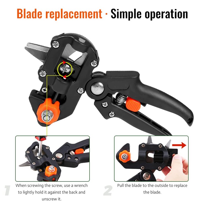Grafting Cutting Tool, XiXiRan 2-in-1 Garden Grafting Tools Kit, Garden