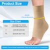 Beugo 1 Pair Ankle Support Compression Stockings, Skin Tone L