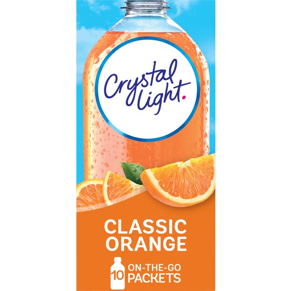 Crystal Light Drink Mix, Classic Orange,1.3 Oz( Pack of 6)