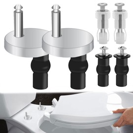 Toilet Seat Hinges,6pcs Soft Close Toilet Seat Hinges Replacement,Toilet Seat Soft Close Hinges 45mm,Replacement Toilet Seat Hinges for Wc Toilet Blind Hole