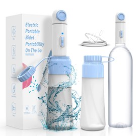 Portable Bidet for Travel – 350ml High Pressure Handheld Electric Portable Bidet - IPX7 Waterproof, Pocket-Sized Rechargeable Travel Budet Bottle for Women, Men & Baby - Personal Hygiene Cleaning