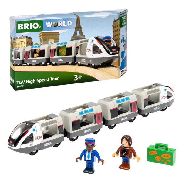BRIO World 36087 Trains of The World TGV High-Speed Train Toy Train for Children from 3 Years