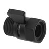 G1/2 Shut Off Valve Brass Water Control Valve Black Shower