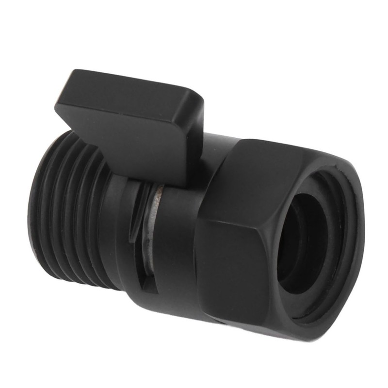 G1/2 Shut Off Valve Brass Water Control Valve Black Shower