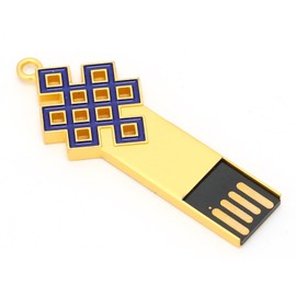 USB Flash Disk Portable Waterproof Metal 2.0 Drive Storage Memory Stick for Data Transmission Sharing16GB