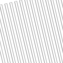 15Pcs Acrylic Round Rod,Acrylic Dowel Rods,4mm Diameter,8 inch Length,Clear,Solid Plastic PMMA Bar