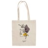 Cesped Printed Jute Bag - Fabric Bag - Cotton Bag
