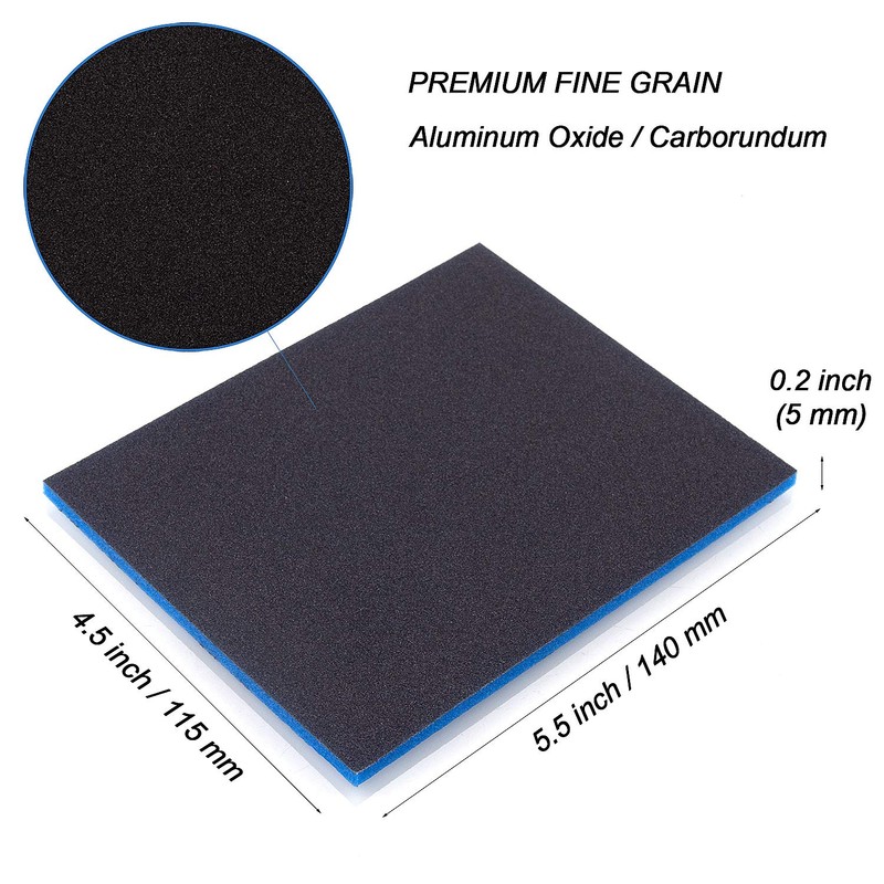 ADVcer 500-2000 Grit Sanding Sponge 8 Pads, 4.5" x 5.5"
