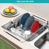iPEGTOP Expandable Multifunctional Dish Drying Rack, Over The Sink, in