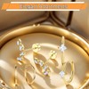 3 Pairs Stud Hoop Earrings Set for Women, Hypoallergenic 18K