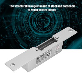 Access Control Electric Strike Lock for Wood Metal Door , for long-lasting Stainless Steel , NC NO Cathode Options(NO cathode lock)