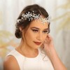 Woeoe Pearls Led Queen Tiara and Crown Silver Bride Wedding