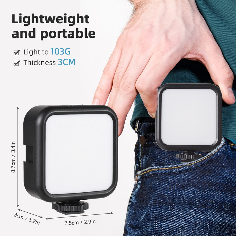 5W Pocket Led Light Video Lamp Bi Color Photography Light