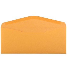 JAM PAPER #11 Envelopes - 4 1/2 x 10 3/8 - Brown Kraft Manila - 50/Pack