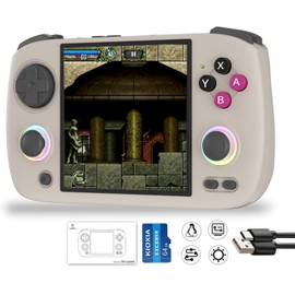 RG Cubexx Retro Game Handheld 3.95 Inch IPS Screen 720*720 Linux System,RGCube XX 64G Card Pre-Installed 5373 Games 3800mAh Supports 5G WiFi Bluetooth Online Fighting,Streaming (RGCUBEXX Grey New)