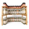 Kitsure Bamboo Spice Rack Double Shelf
