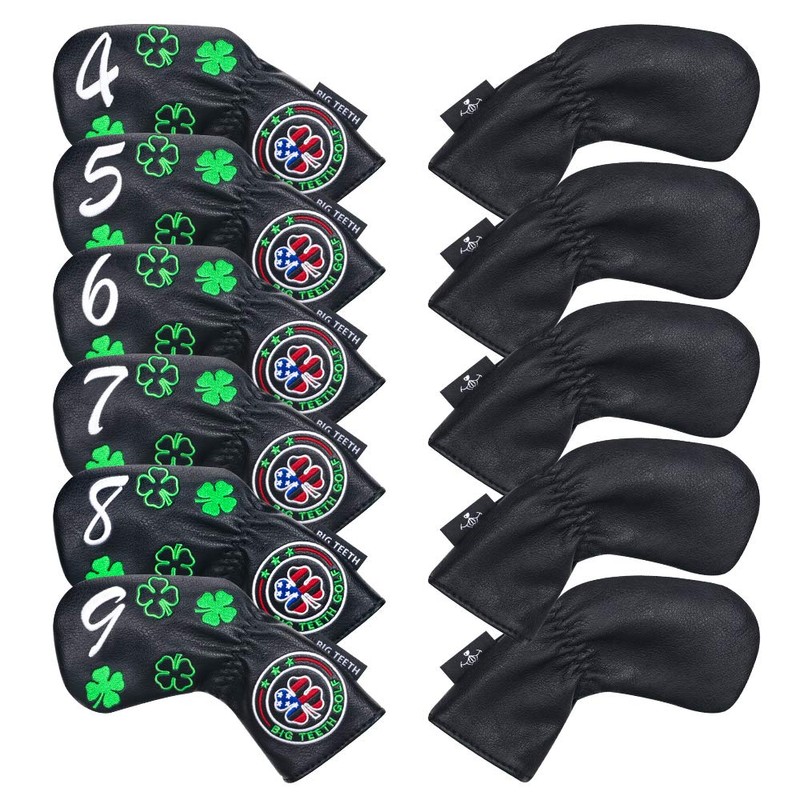 Big Teeth Golf Iron Covers Headcovers Set 11 Pieces (4-9,