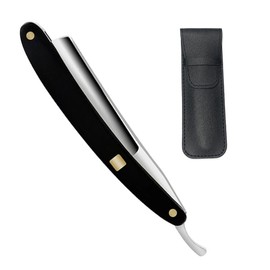 Men's Single Blade Razor Professional Shaving, Shaving, Facial, Eyebrows, Body, Foldable, Barber, Razor with Leather Cover