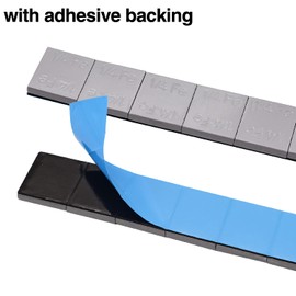 Taiss 48PCS wheel weights stick on 1/4 Oz,0.25 Oz Adhesive Backed Wheel Weights,Grey Adhesive Stick on Wheel Weights F-067