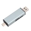 USB 3.0 Card Reader Plug and Play Dual Connector Memory