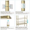 FUTASSI P1 Rolling Clothes Rack, Movable Metal Garment Closet Organizer