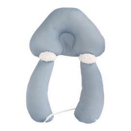 Baby Head Shaped Pillow Soft Nursing Support Adjustable Baby Positioning Head Pillow Blue