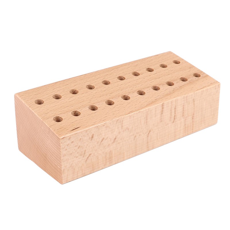 screwdriver Pliers Organizer 20 Holes Beech Wood Display Stand Base
