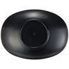 Set of 5 茶托 小判 茶托 Black Coating 1 Piece [13 x 9.7 x