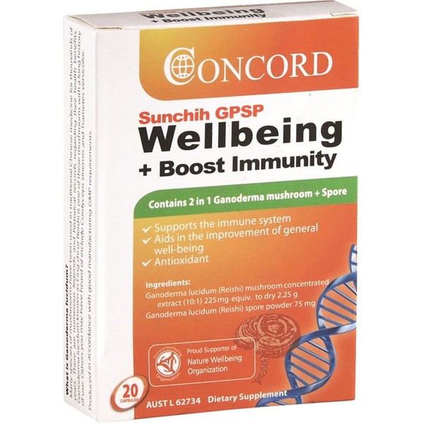 Concord Sunchih GPSP Wellbeing Boost Immunity, 60 Caps