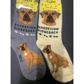 Foozys Rhodesian Ridgeback Dog Socks 2 Pairs Hunting Foozys Canine Puppy Cute Dogs