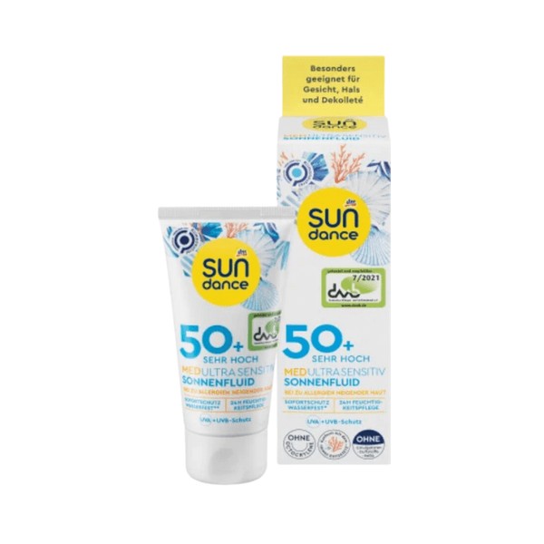 SUNDANCE Sonnenfluid Gesicht, MED ultra sensitiv LSF 50+, 50 ml